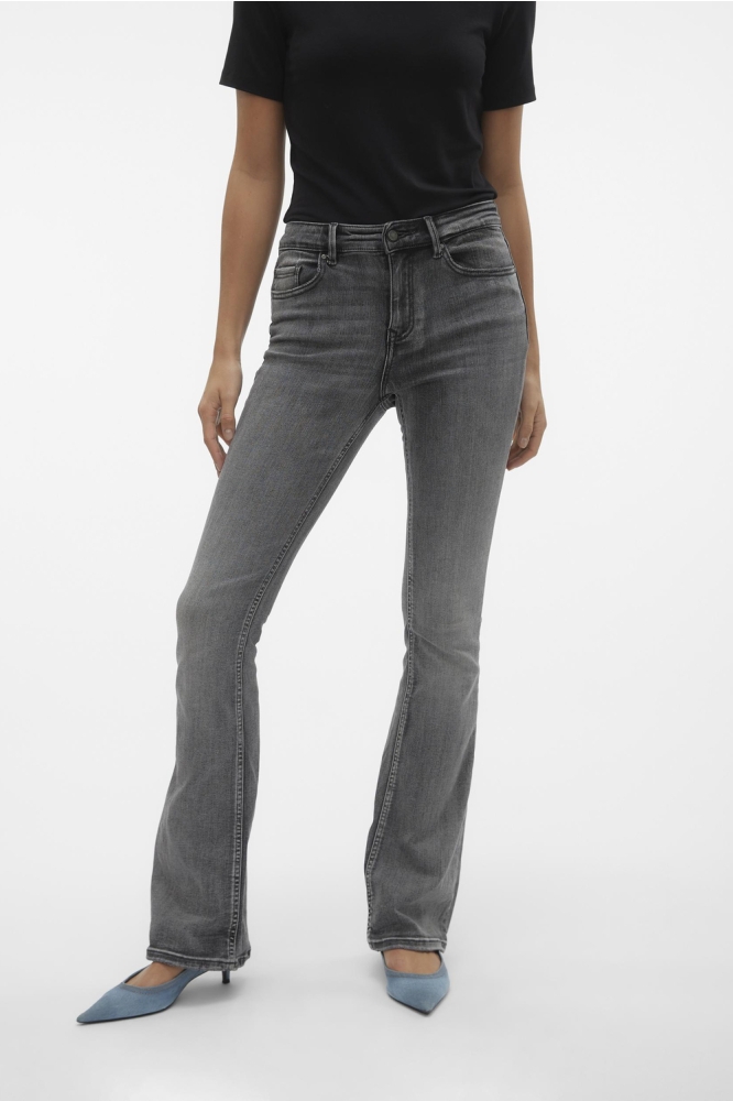 VMFLASH MR FLARED JEANS LI213 GA NO 10303196 Medium Grey Denim